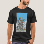 Dame of Schwerter Tarot Card okkultistische Glaube T-Shirt (Vorderseite)