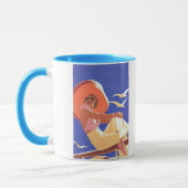 Dame On eine Kreuzfahrt Tasse (Links)