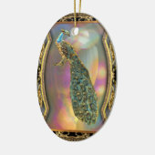 Dame Peacock Keramik Ornament (Links)