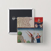 Dame Philosophy führt Boethius im Flug Button (Vorne & Hinten)