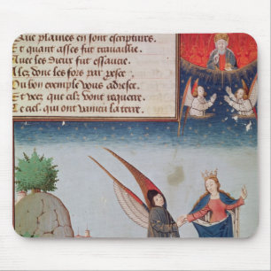Dame Philosophy führt Boethius im Flug Mousepad