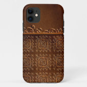 Dame prägeartiges Leder Case-Mate iPhone Hülle (Rückseite)