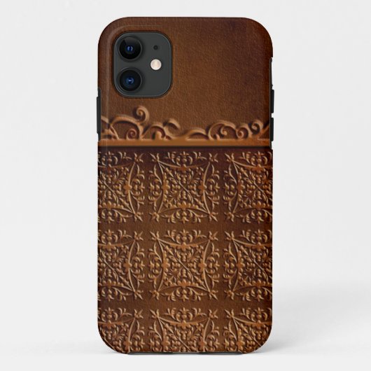 Dame prägeartiges Leder Case-Mate iPhone Hülle (Rückseite)