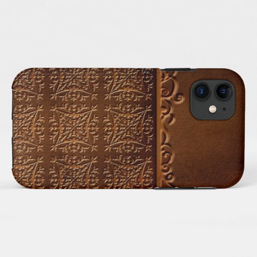 Dame prägeartiges Leder Case-Mate iPhone Hülle (Rückseite (Horizontal))