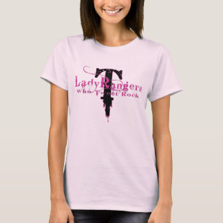 DAME RANGERS WHO TWEET ROCK - PINK/BLACK T-Shirt