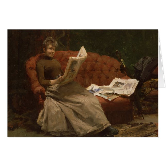 Dame Reading (Vorderseite (Horizontal))