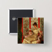 Dame Reading Button (Vorne & Hinten)