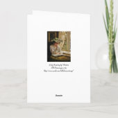 Dame Reading durch Fenster Karte (Rückseite)