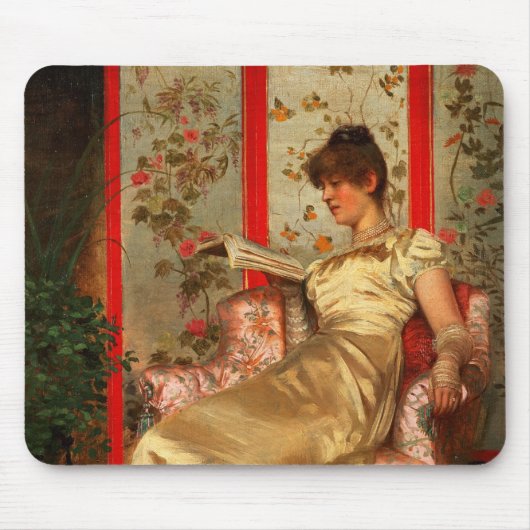 Dame Reading Mousepad (Vorne)