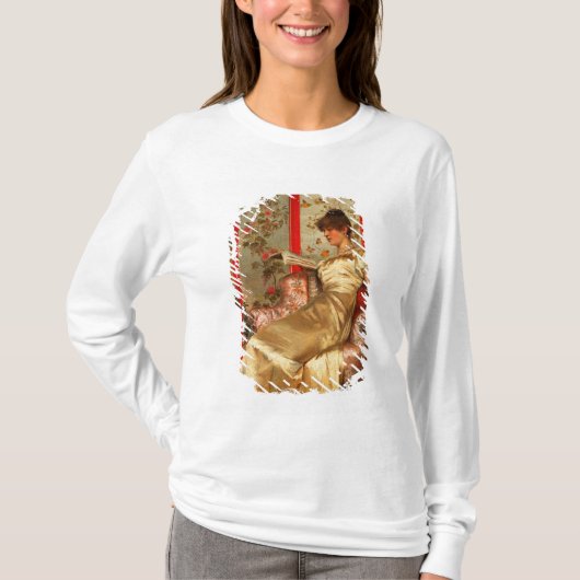 Dame Reading T-Shirt (Vorderseite)