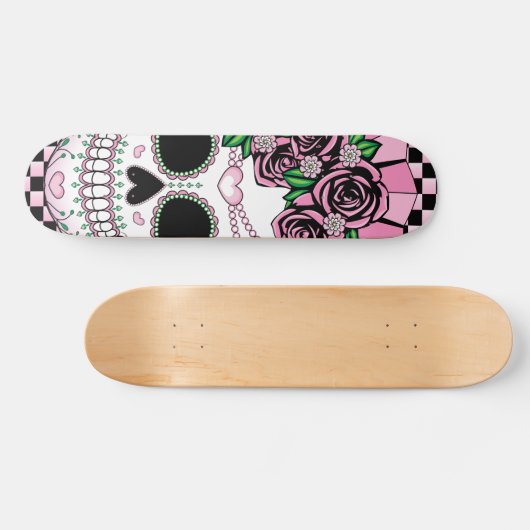 Dame Sugar Skull Skateboard (Horizontal)