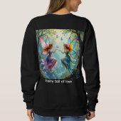 Dame süßes Hemd Sweatshirt (Rückseite)