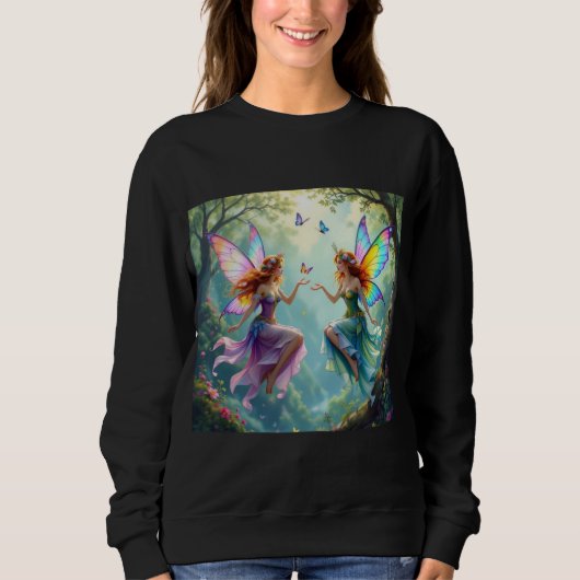 Dame süßes Hemd Sweatshirt (Vorderseite)
