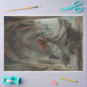 Dame tanzt fließend Kleid Kathedrale Doppel Seidenpapier (Basteln)