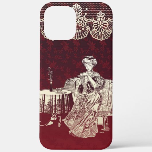 Dame trinkt Tee Case-Mate iPhone Hülle (Rückseite)