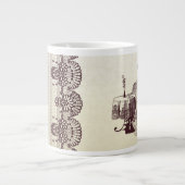 Dame trinkt Tee Jumbo-Tasse (Vorderseite)