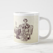 Dame trinkt Tee Jumbo-Tasse (Rechts)
