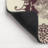 Dame trinkt Tee Mousepad (Ecke)