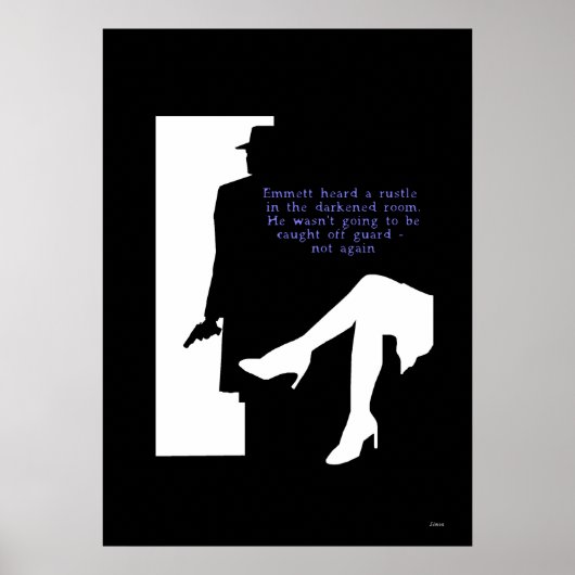 Dame und Doorway - Noir Poster (Vorne)