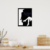 Dame und Doorway - Noir Poster (Küche)