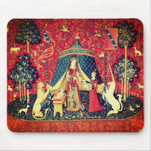 DAME UND EICHHORN Löwe,Fantasy Blumen,Tiere Mousepad