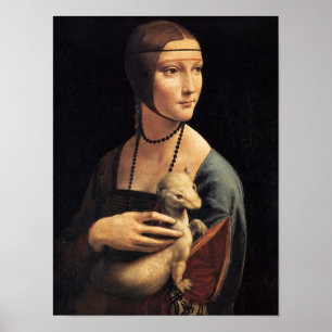 Dame und Ermine Poster