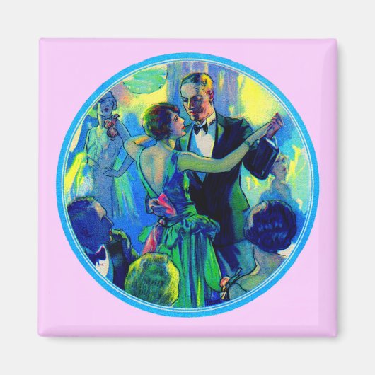 Dame und Gentleman der 1920er Jahre auf der Tanzfl Magnet (Vorne)