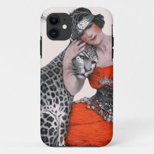 Dame und Leopard Case-Mate iPhone Hülle