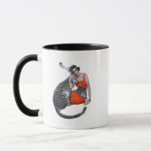 Dame und Leopard Tasse (Links)