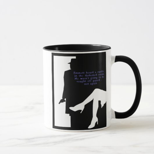 Dame und Tasse vor der Tür (Rechts)