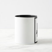 Dame und Tasse vor der Tür (Zentrum)