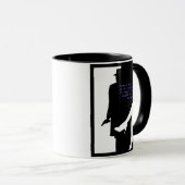 Dame und Tasse vor der Tür (VorderseiteRechts)