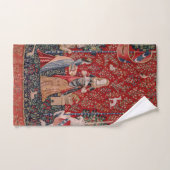 Dame und Unicorn mittelalterlicher Geruch Badhandtuch Set (Handtuch)