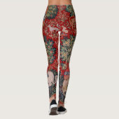 Dame und Unicorn mittelalterlicher Geruch Leggings (Rückseite)