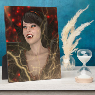 Dame Vamp Fotoplatte