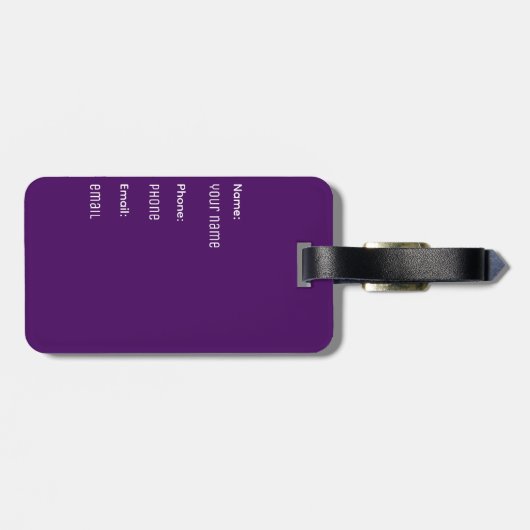 Dame von allem Gepäckanhänger (Rückseite horizontal)