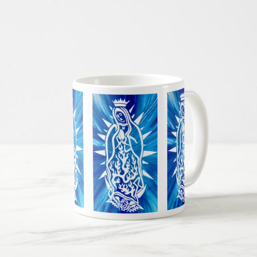 Dame von Guadalupe (Mutter Mary) Kaffeetasse (VorderseiteRechts)