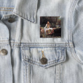 Dame von Shalott Button (Beispiel)