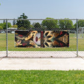 Dame von tausend Schwertern (Wüsten-Stammes- Banner (Insitu)