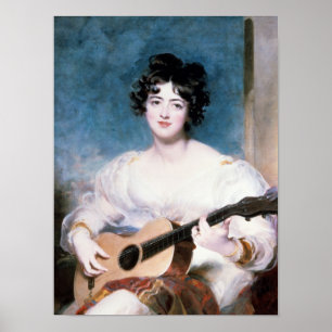 Dame Wallscourt, 1825 Poster