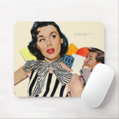 Dame Was Insulted Mousepad (Mit Mouse)