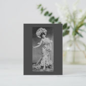 Dame Zeit Postkarte (Stehend Vorderseite)