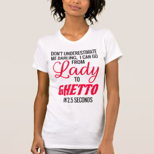Dame zum Getto-Trägershirt T-Shirt