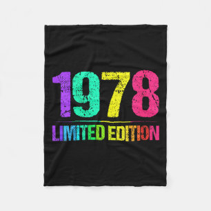 Damen 1978 Limitierte Auflage Vintage 78s Retro Vi Fleecedecke