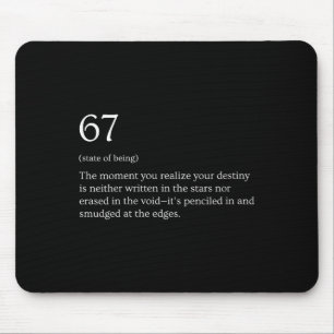 Damen 67 Definition Meme V-Ausschnitt Mousepad