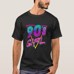 Damen 80er 90er Mädchen Vintage 80s 90s Kostüm Ret T-Shirt