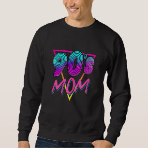 Damen 80er 90er Mama Vintage 80s 90s Kostüm Retro Sweatshirt