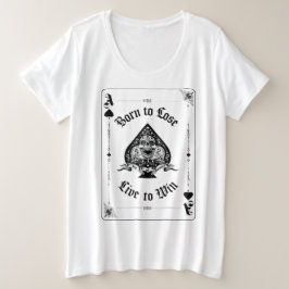 Damen Ace of Spades-Shirt Große Größe T-Shirt