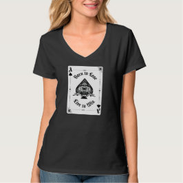 Damen Ace of Spades-Shirt T-Shirt