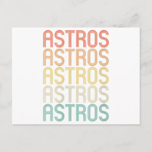 Damen Astros Postkarte